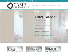Tablet Screenshot of campchiropractic.com